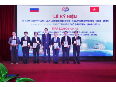 Lễ Kỷ Niệm 40 Năm Ngày Thành Lập Liên Doanh Việt - Nga